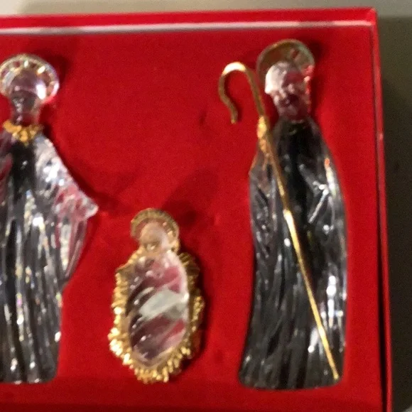 Gorham Crystal Nativity Holy Family